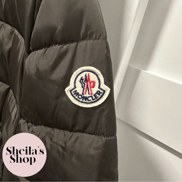 NWT Moncler Betulong Giubbotto A-Line Puffer Down Coat Jacket Dark Green Size 0 - Picture 5 of 9